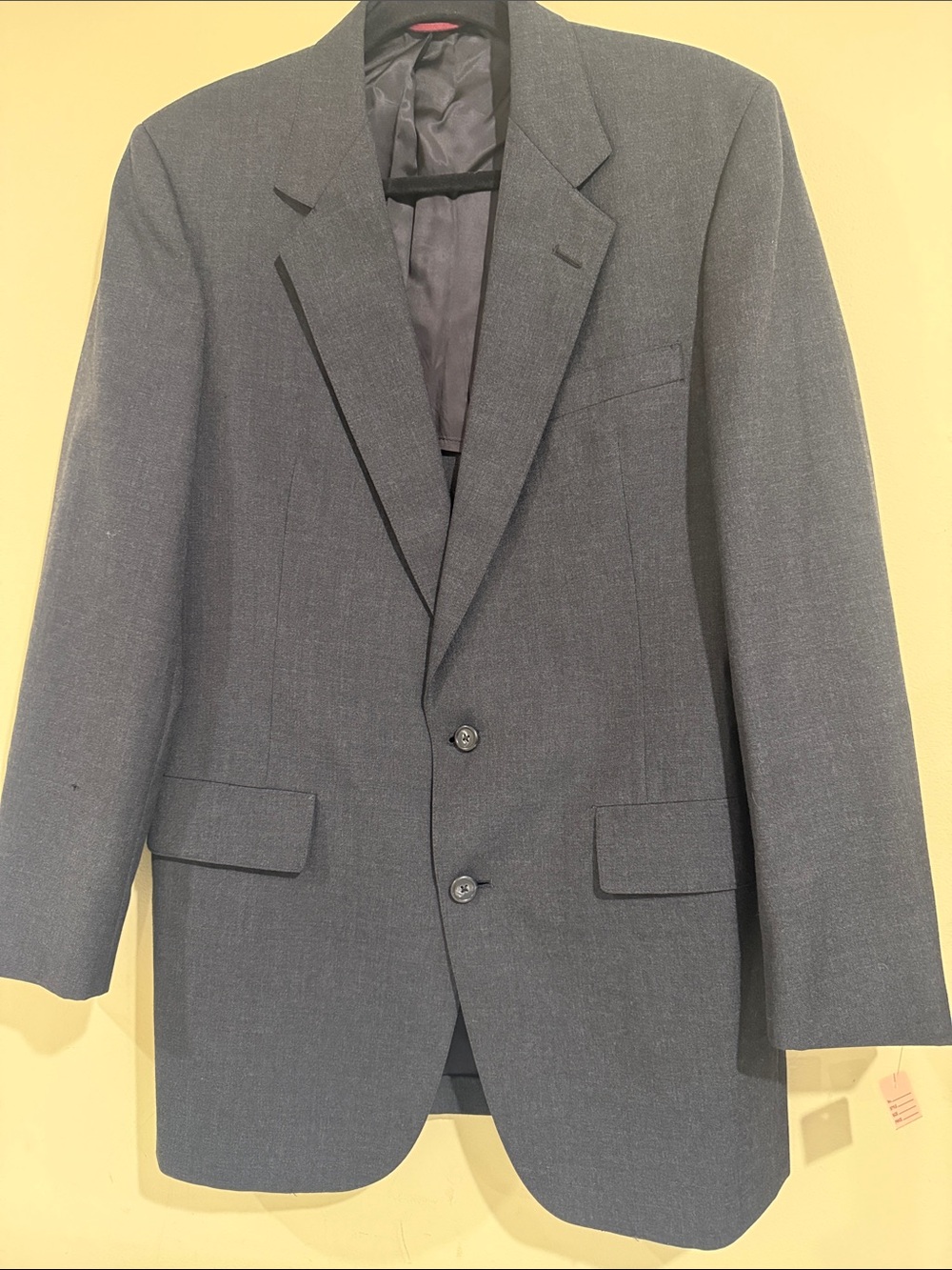 Hart Schaffner Marx Men's Charcoal Gray Two-Button Blazer -Price tag $800